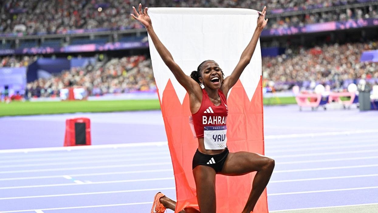 Atletizm kadınlar 3 bin metre engellide Bahreynli Winfred Yavi altın madalya elde etti