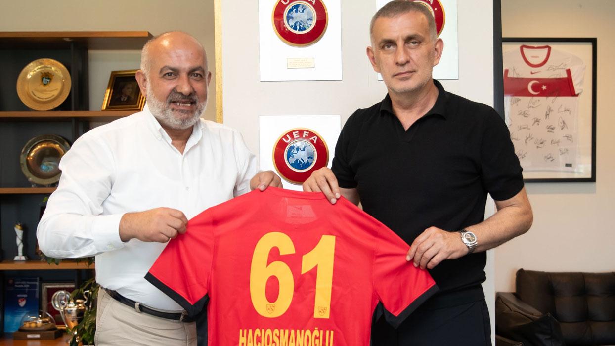 Ali Çamlı, TFF Başkanı İbrahim Hacıosmanoğlu'nu ziyaret etti