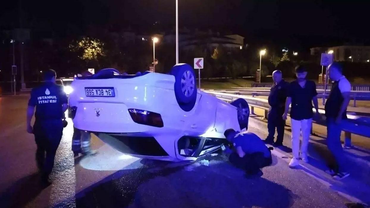 Ümraniye'de feci kaza: 2 yaralı