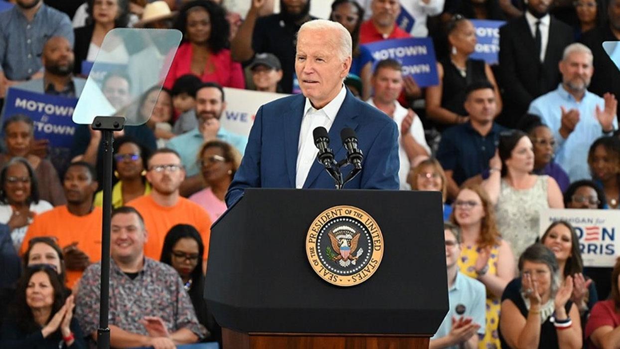 ABD'de Demokrat Parti, internet sitesinde başkan adayı olarak halen "Biden" ismini kullanıyor
