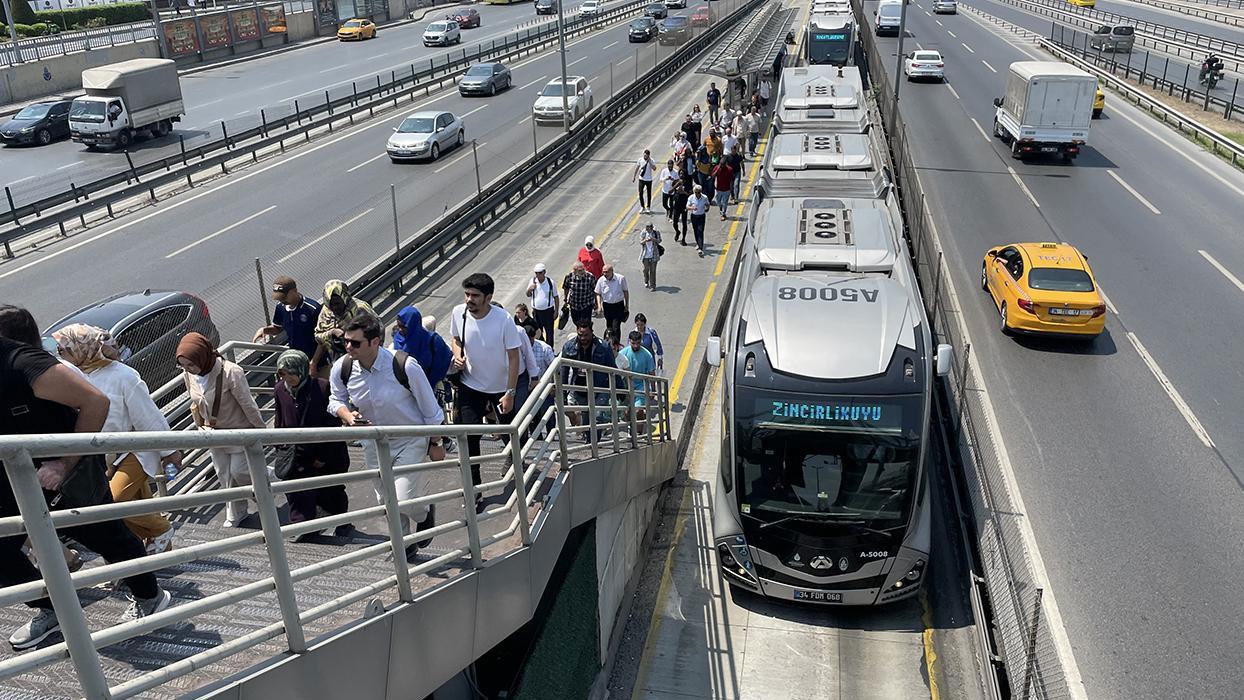 Beşyol metrobüs durağı hizmete kapatılacak