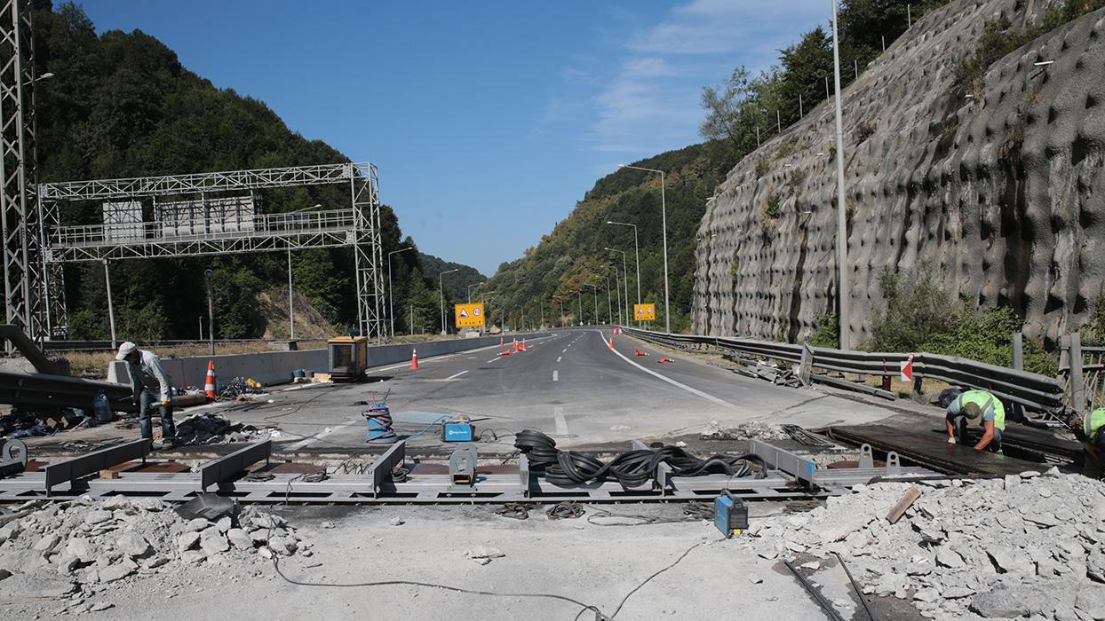 Bolu Dağı Tüneli'nde "heyelan" önlemi