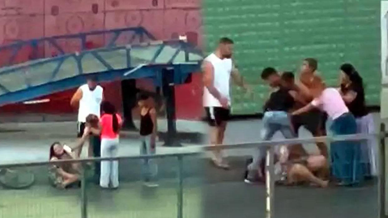 İstanbul'da korkunç manzara! Bir kadın yol ortasında tekme, yumruk ve sopayla dövüldü