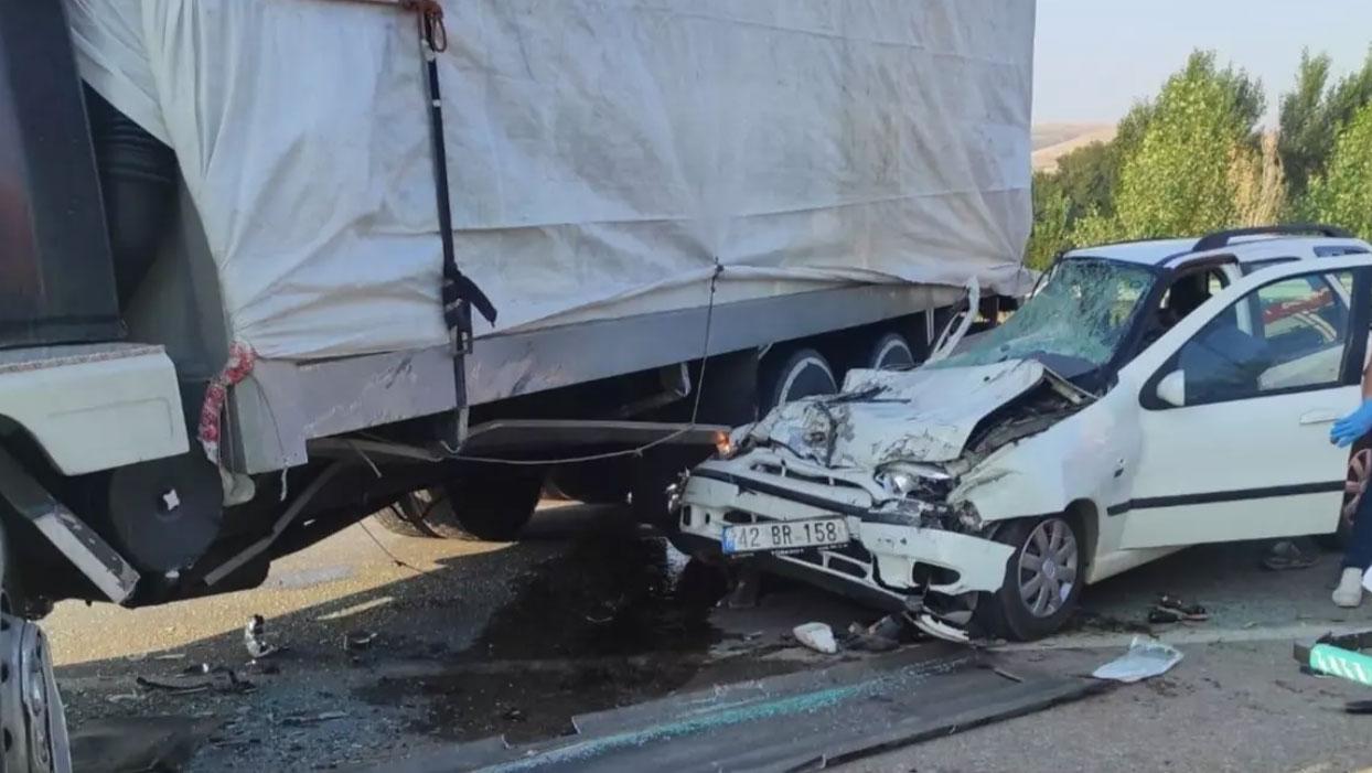 Konya'da feci kaza: 3 kişi hayatını kaybetti