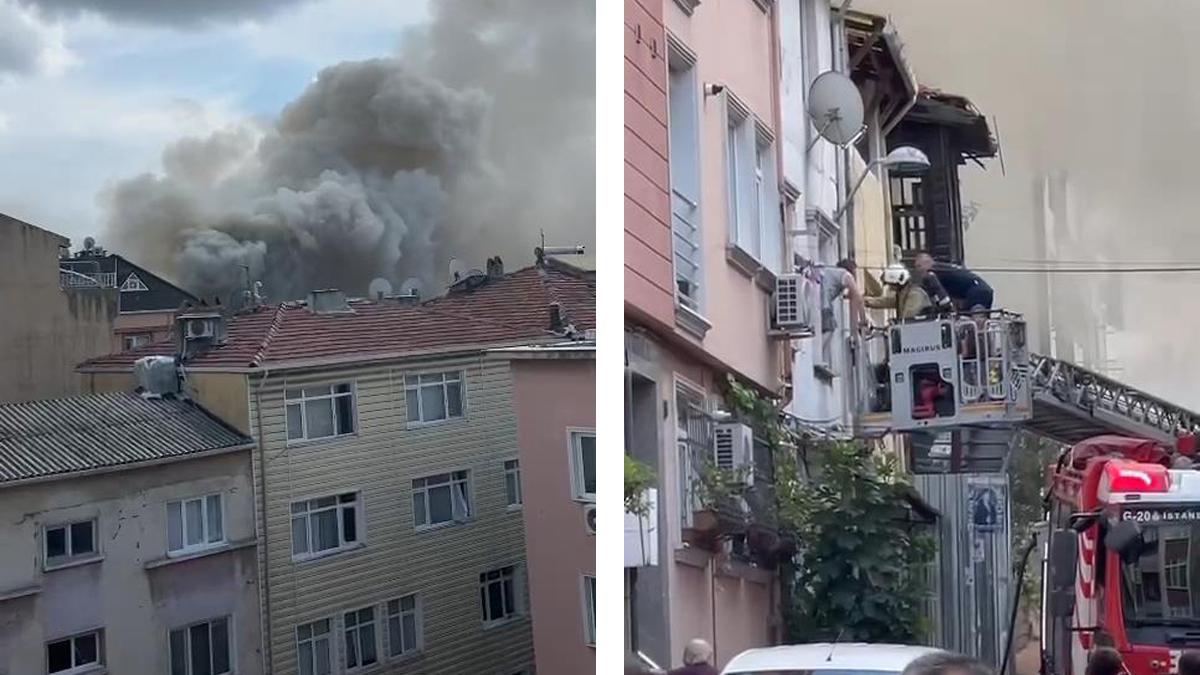 Beyoğlu'nda korkutan yangın