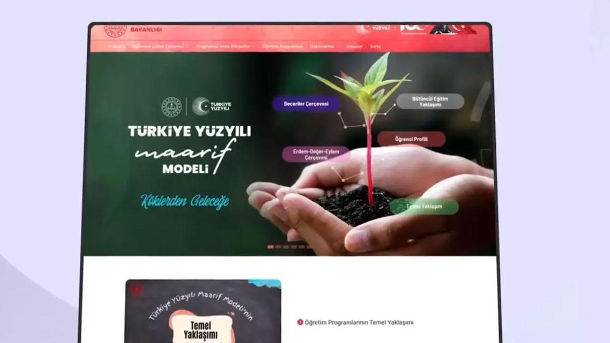 Türkiye Yüzyılı Maarif Modeli'nin yer aldığı internet sitesi erişime açıldı