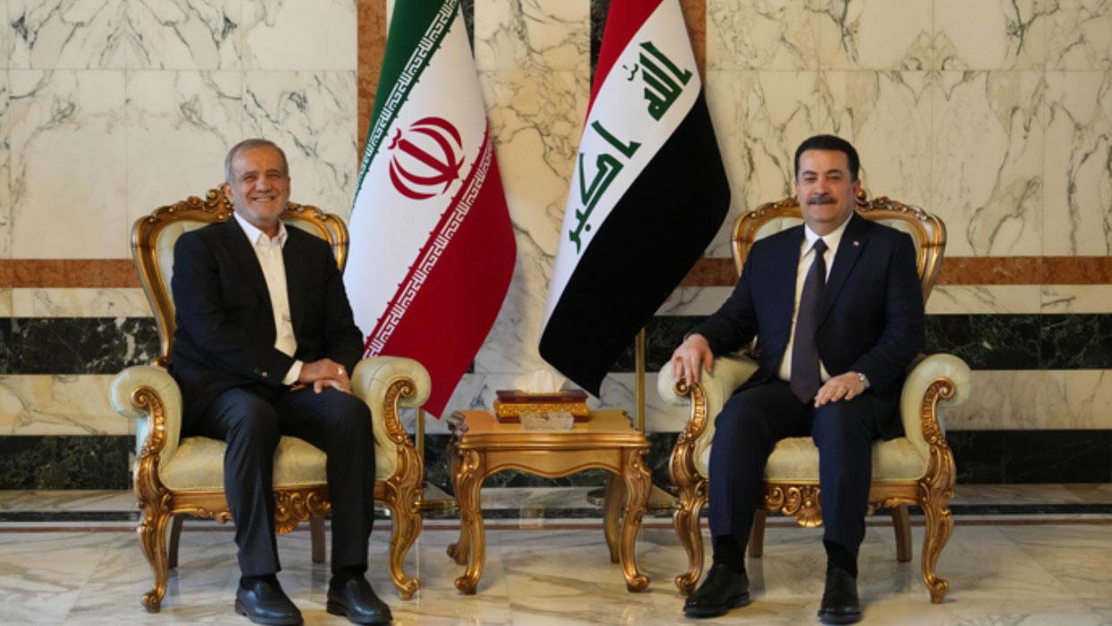 Pezeşkiyan ilk yurt dışı ziyareti kapsamında Irak'ta: Çeşitli alanlarda mutabakat zaptı imzalanacak