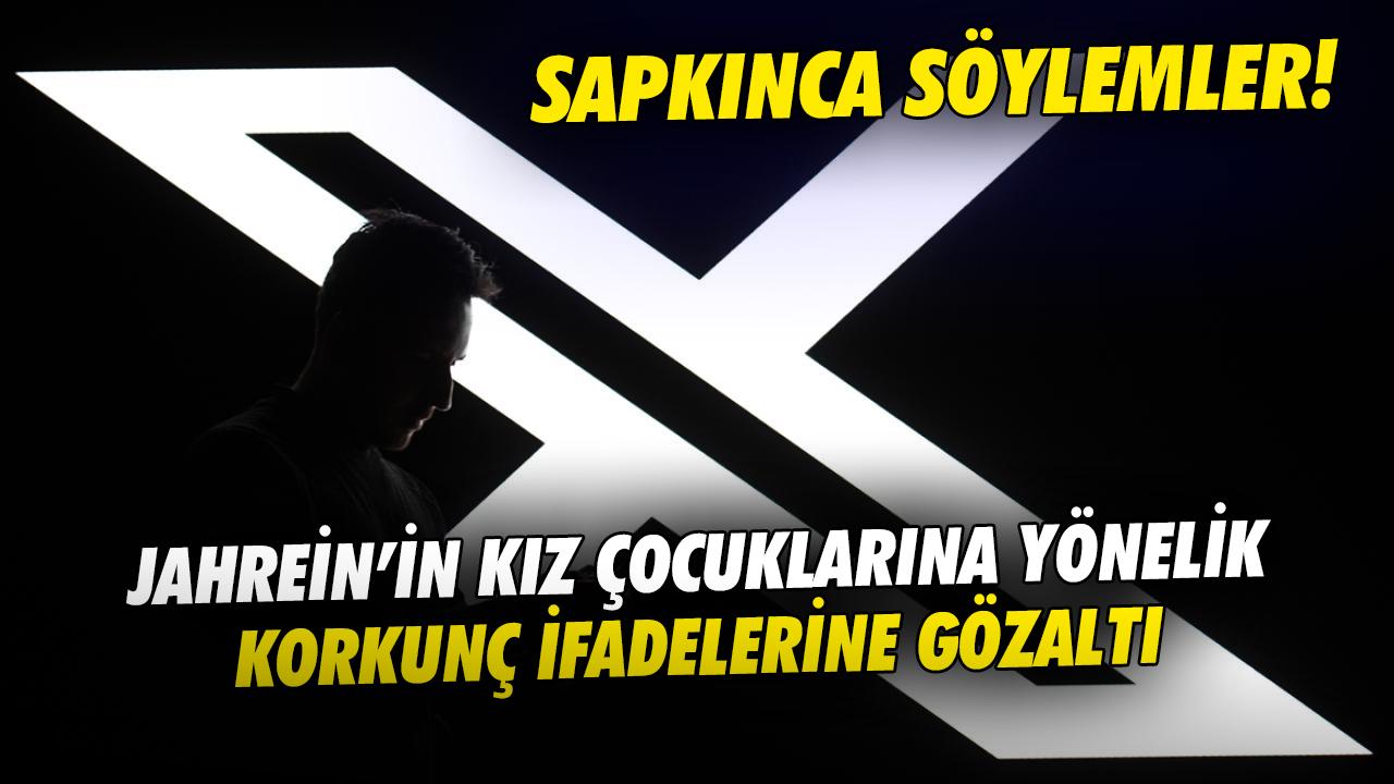 Jahrein adlı kullanıcının X Space odasında kız çocuklarına yönelik ahlaksız sohbetine gözaltı