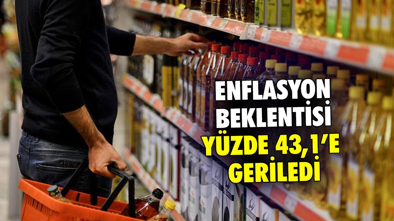 Enflasyon beklentisi yüzde 43,1'e geriledi