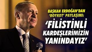 Cumhurbaşkanı Erdoğan'dan Gazze için "Boykot" paylaşımı!