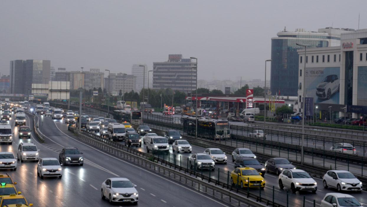 İstanbul'da trafik yoğunluğu
