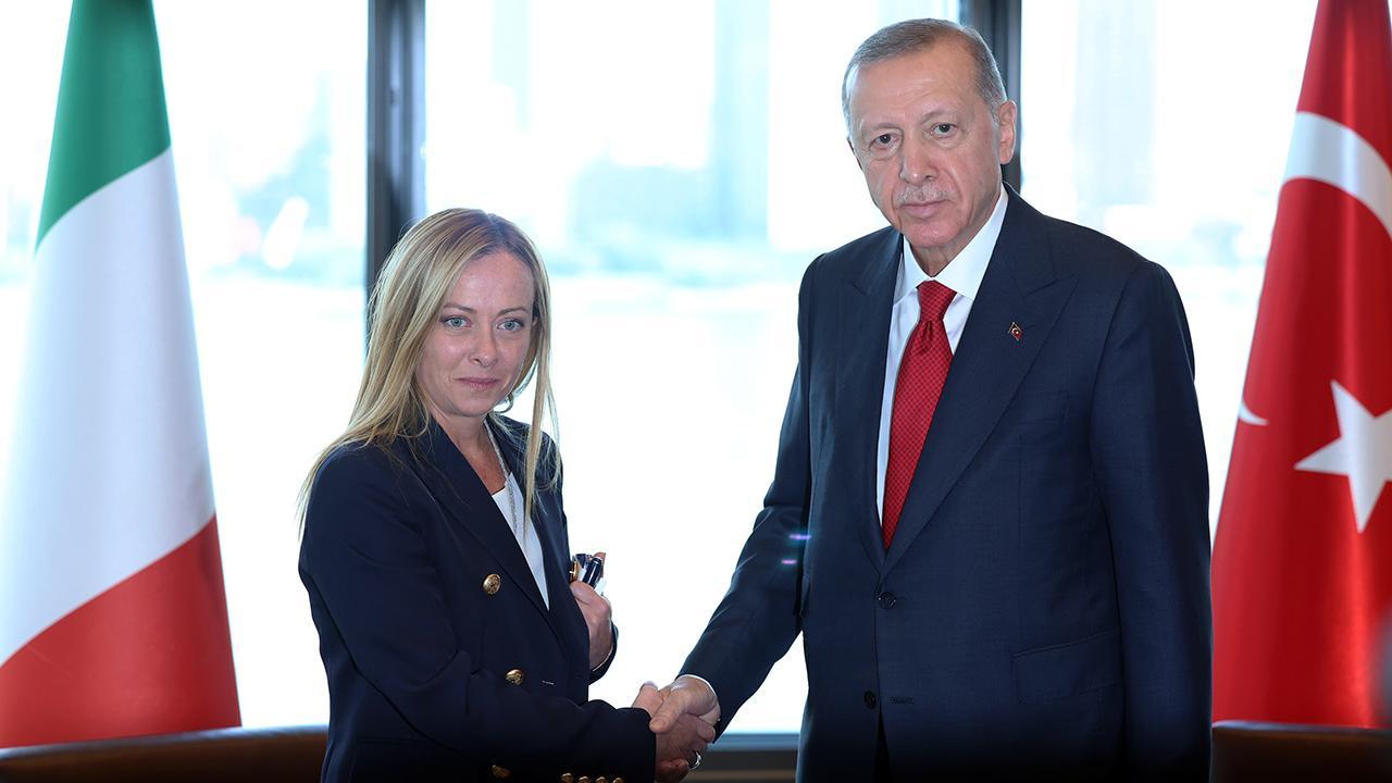 Cumhurbaşkanı Erdoğan, İtalya Başbakanı Meloni'yi kabul etti! Gündem: Ortadoğu ve Ukrayna görüşüldü