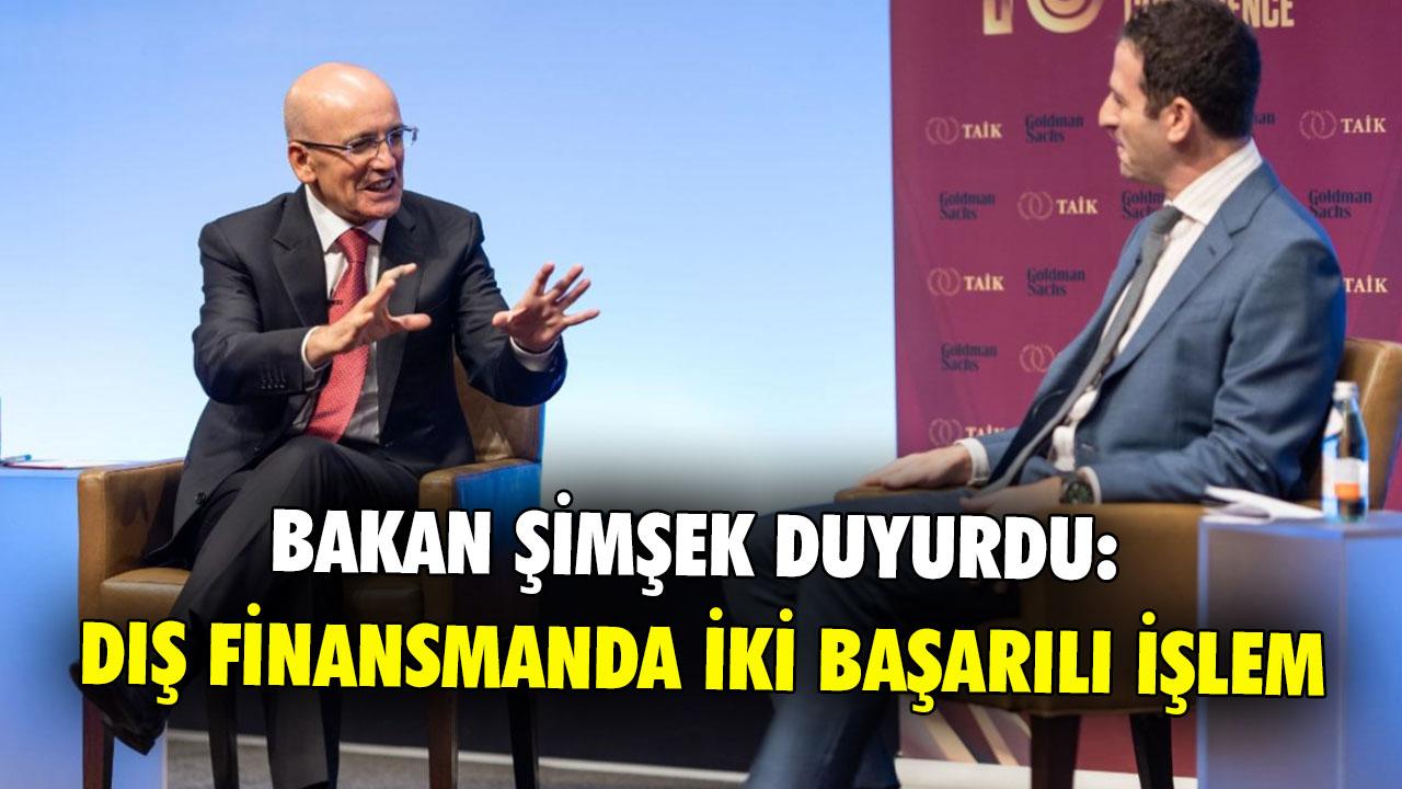 Bakan Şimşek duyurdu: Dış finansmanda iki başarılı işlem