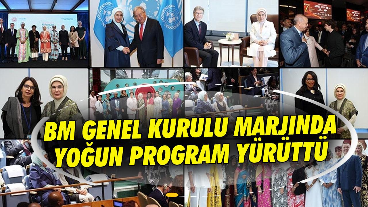 Emine Erdoğan New York'ta BM Genel Kurulu marjında yoğun bir program yürüttü