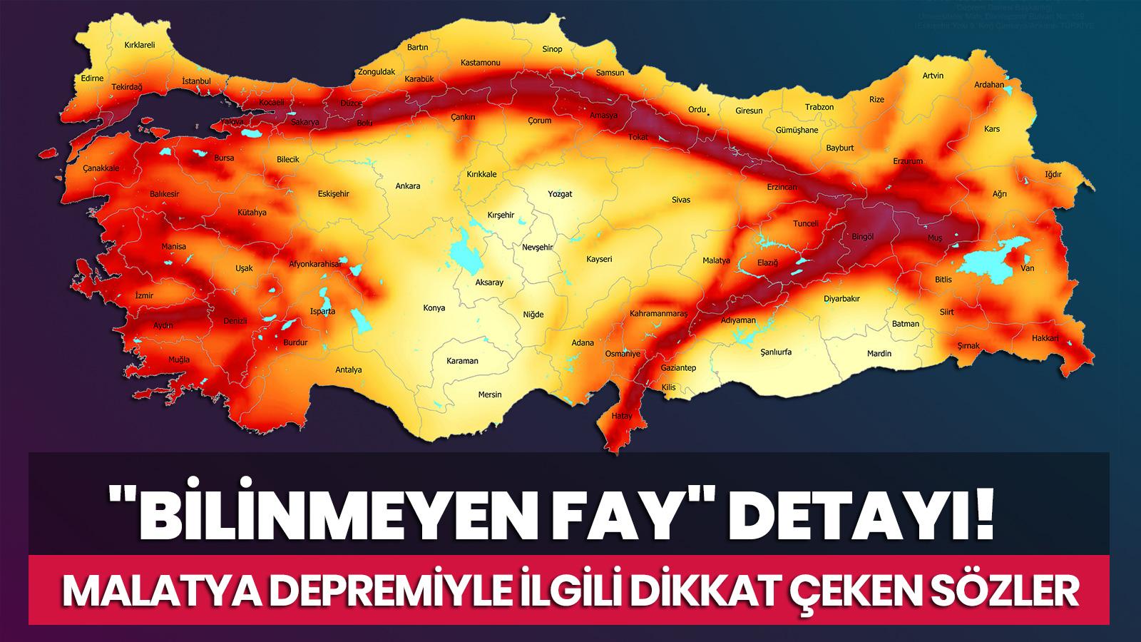 Malatya depremiyle ilgili dikkat çeken sözler! "Bilinmeyen fay" detayı!