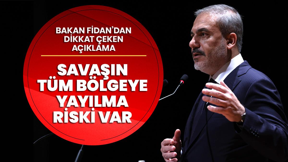 İsrail'le ilgili tehlikeye dikkat çekti: Savaşın tüm bölgeye yayılma riski hafife alınmamalı