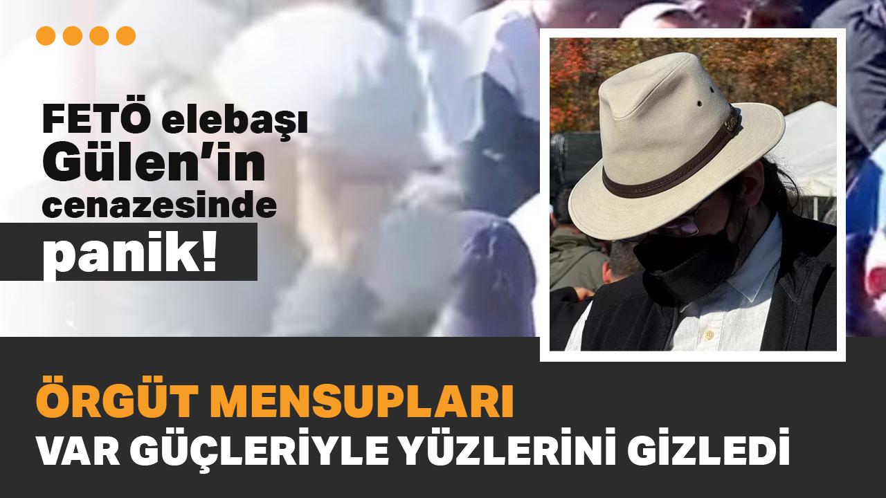 FETÖ elebaşı Gülen'in cenazesinde panik! Örgüt mensupları yüzlerini gizlemeye çalıştı