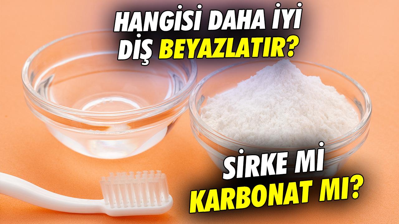 Dişleri karbonat mı sirke mi beyazlatır?