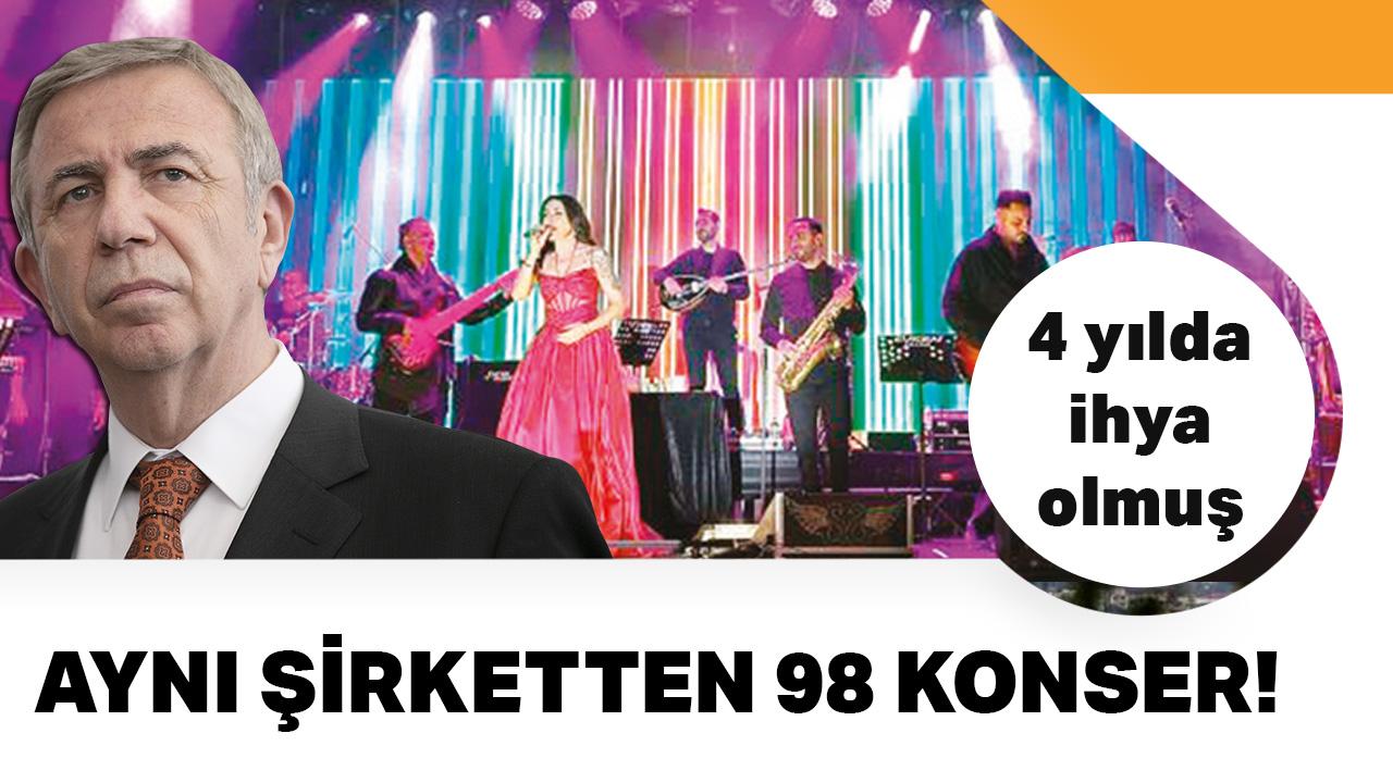 Aynı şirketten 98 konser! 4 yılda ihya olmuş