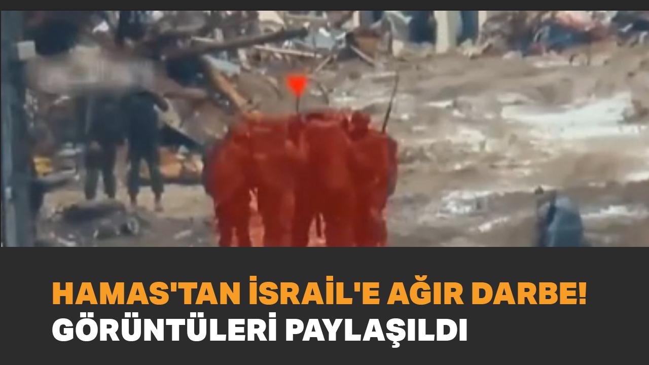 Hamas'tan İsrail'e ağır darbe! Görüntüleri paylaşıldı