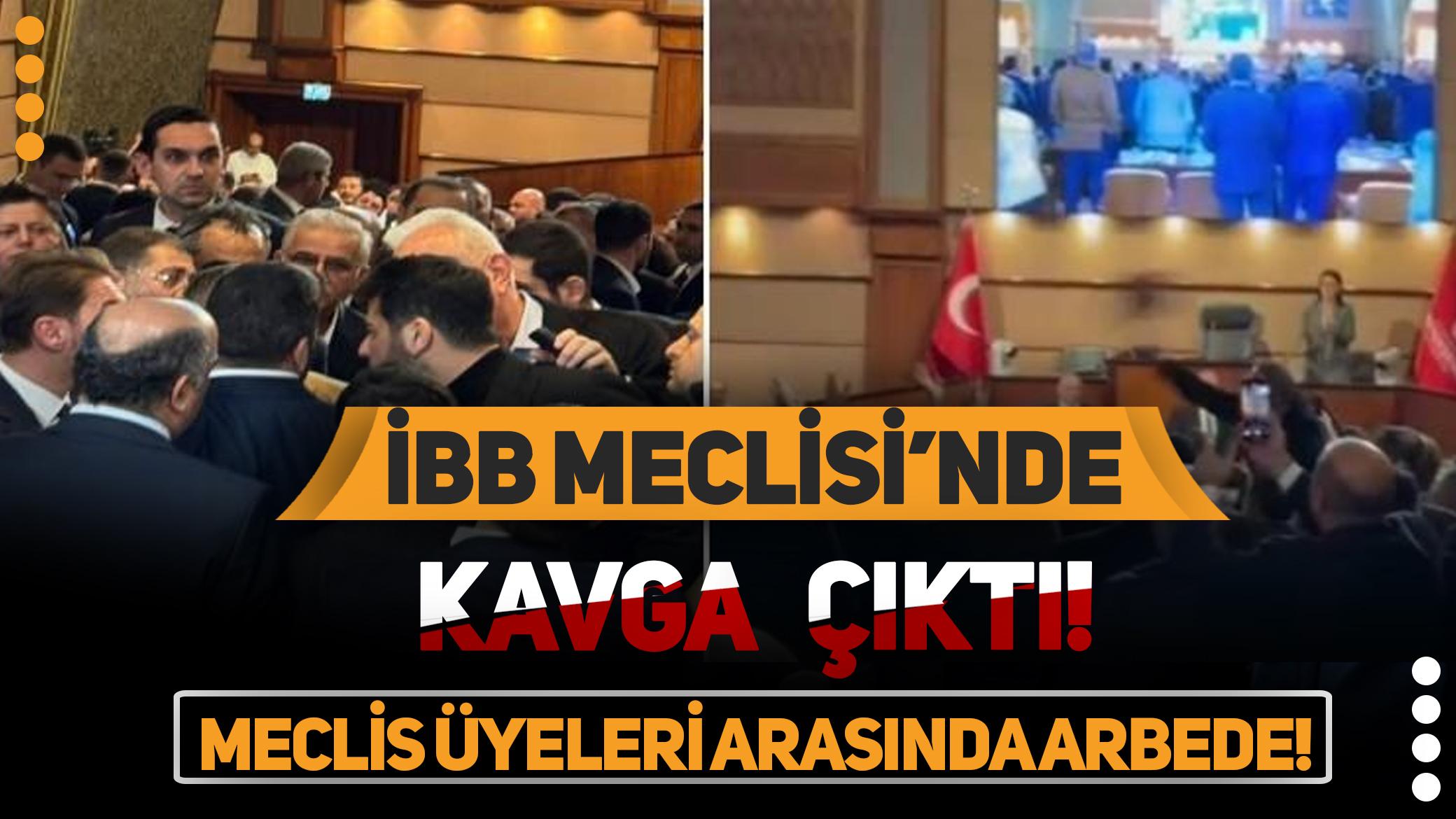 İBB Meclisi'nde kavga çıktı: Meclis üyeleri birbirine su, defter ve dosya fırlattı! İşte o anlar...