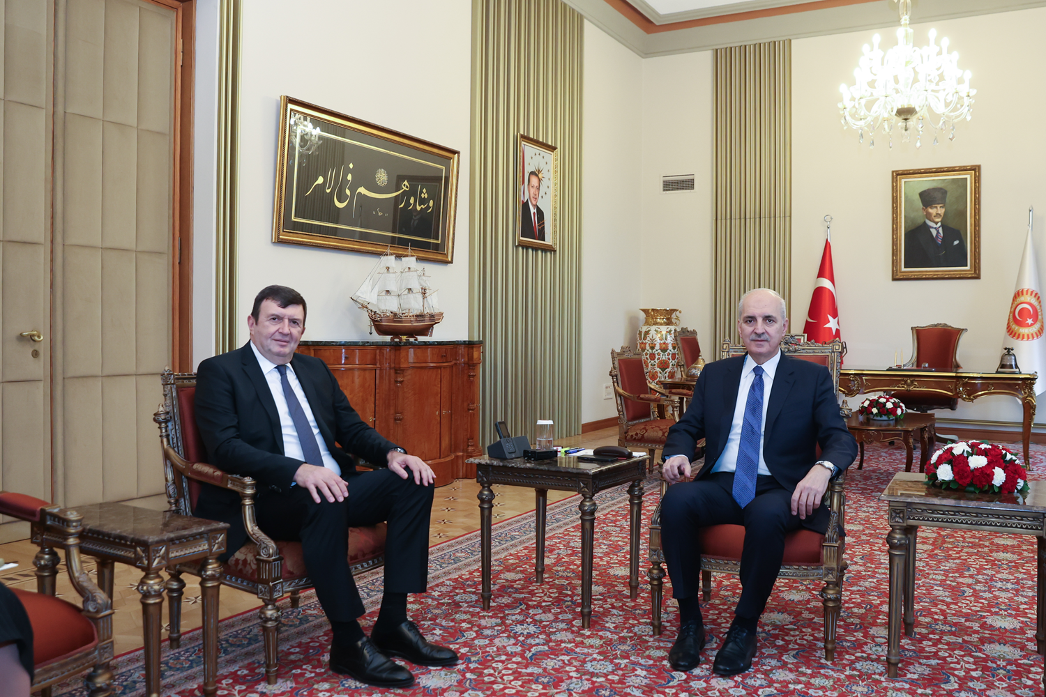 TBMM Başkanı Kurtulmuş, Jovanovic'i kabul etti