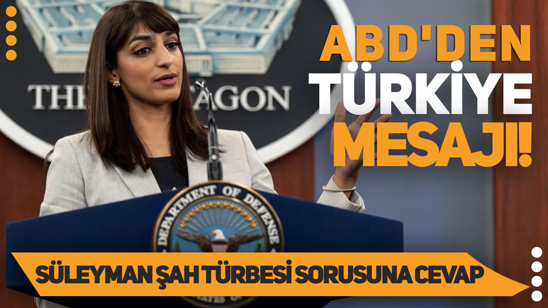 ABD'den Türkiye mesajı! Süleyman Şah Türbesi sorusuna cevap: "Türkiye ile Etkileşimimiz Sürecek"
