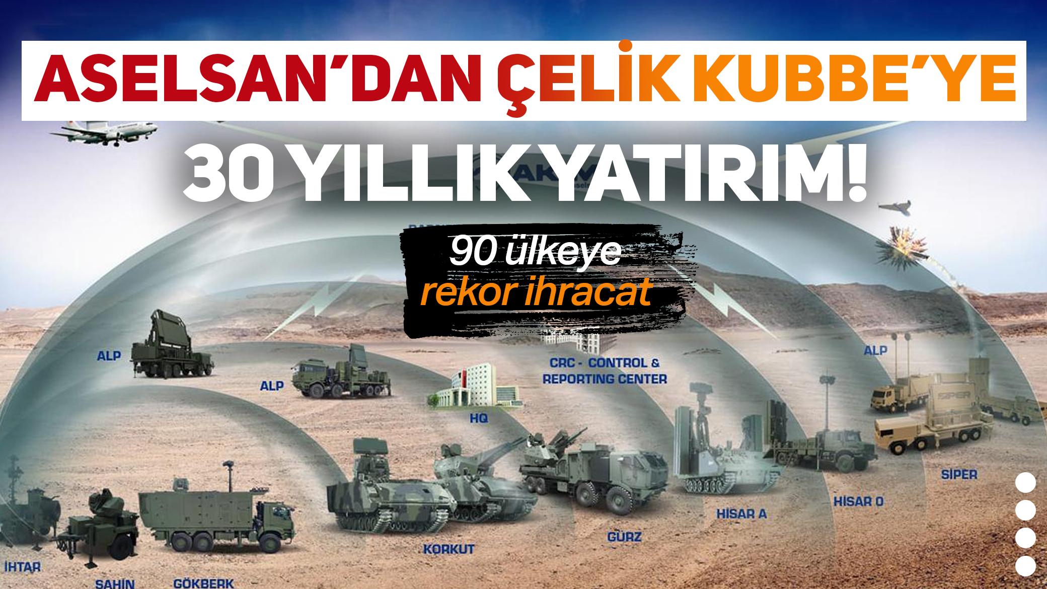ASELSAN'dan Çelik Kubbe'ye 30 yıllık yatırım: 90 ülkeye ihracat yapıyoruz