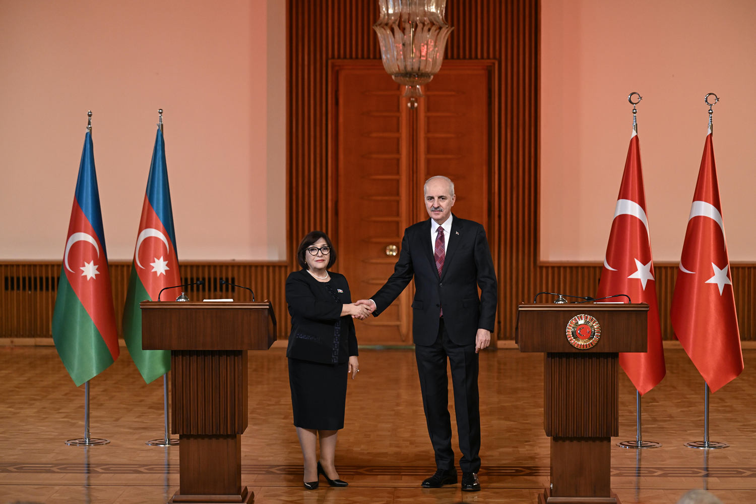 TBMM Başkanı Kurtulmuş, Gafarova ile görüştü