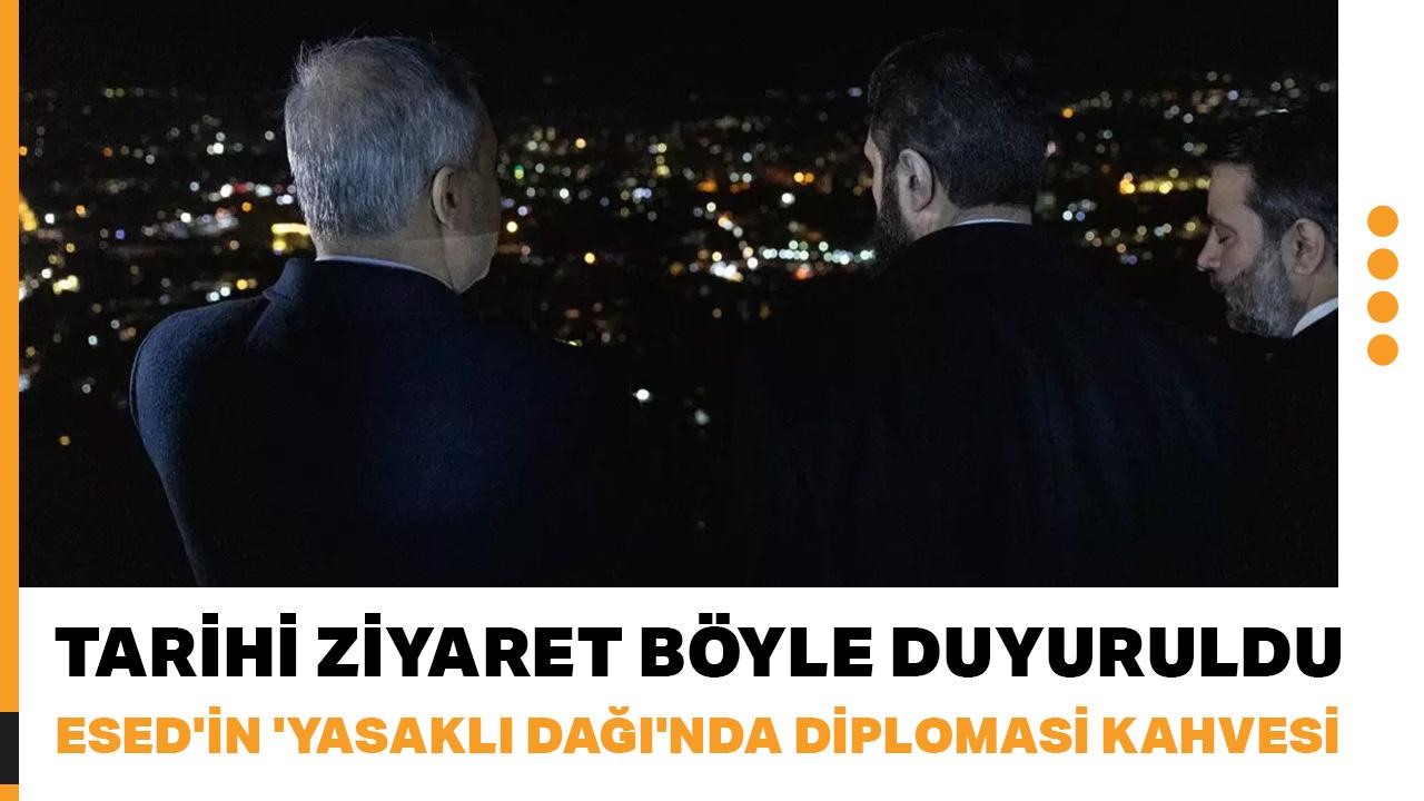 Tarihi ziyaret böyle duyuruldu: Esed'in 'Yasaklı Dağı'nda diplomasi kahvesi