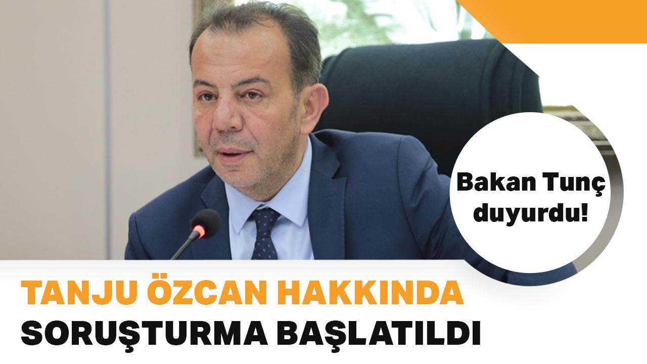 Bolu Belediye Başkanı Tanju Özcan'a soruşturma