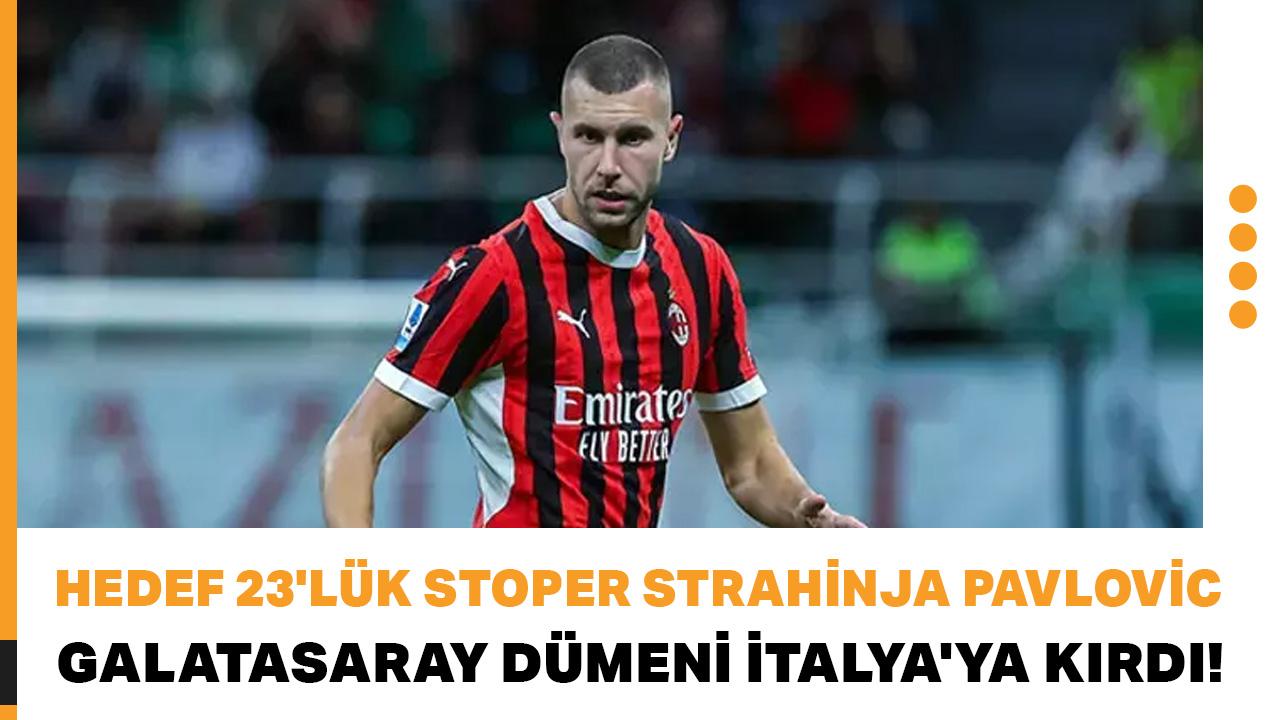 Galatasaray dümeni İtalya'ya kırdı! Hedef 23'lük stoper Strahinja Pavlovic