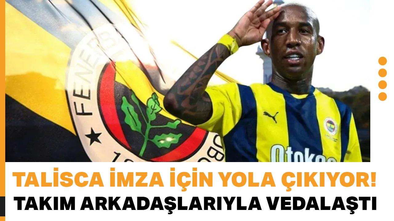 Talisca imza için yola çıkıyor! Takım arkadaşlarıyla vedalaştı