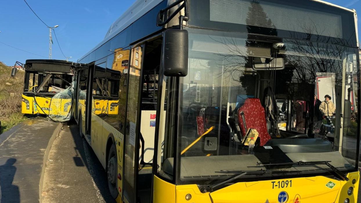 İstanbul'da 3 İETT otobüsü kazaya karıştı: Yaralılar var