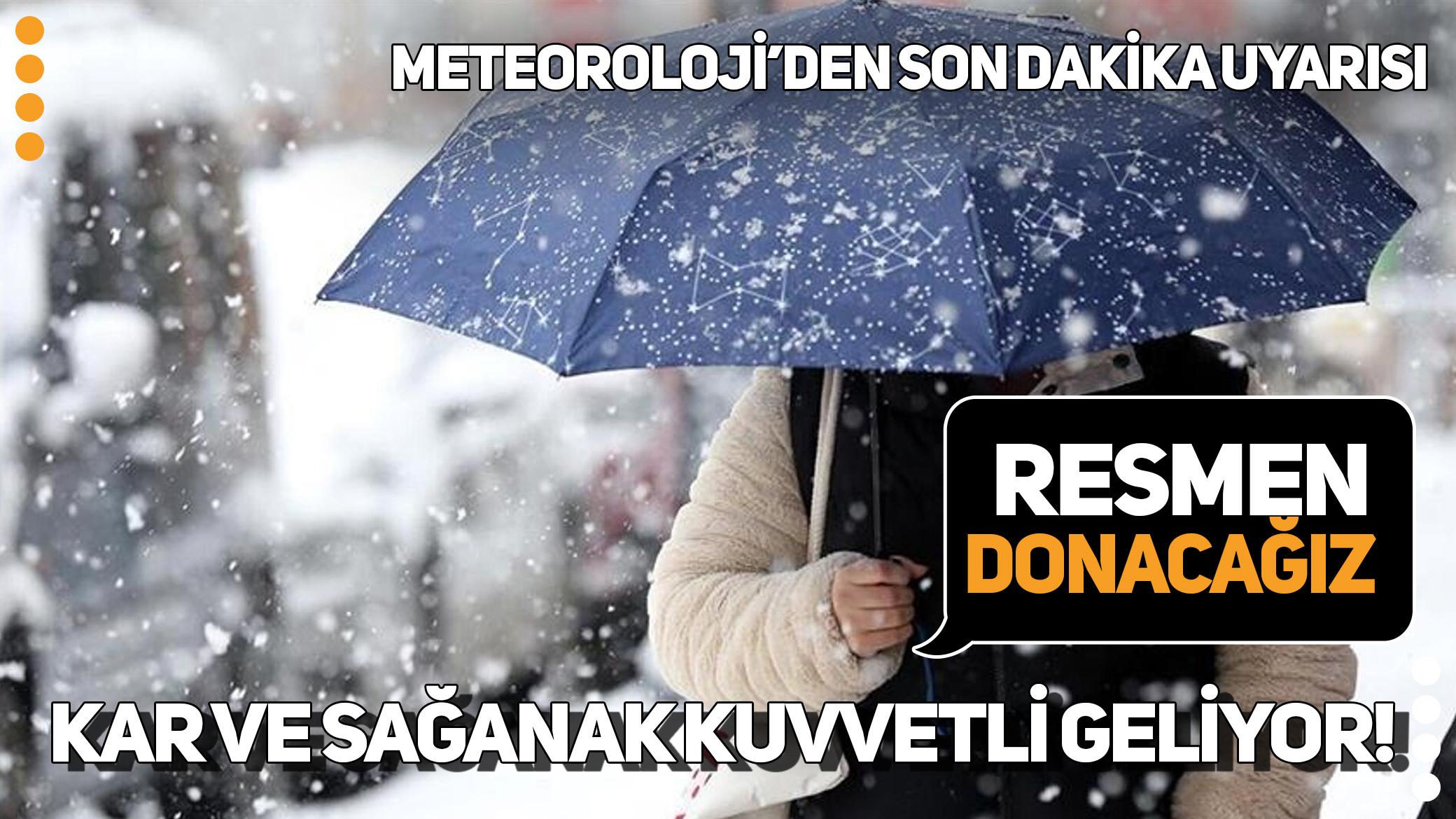 Meteoroloji'den uyarı: 16 ilde kuvvetli kar, sağanak ve fırtına etkili olacak!