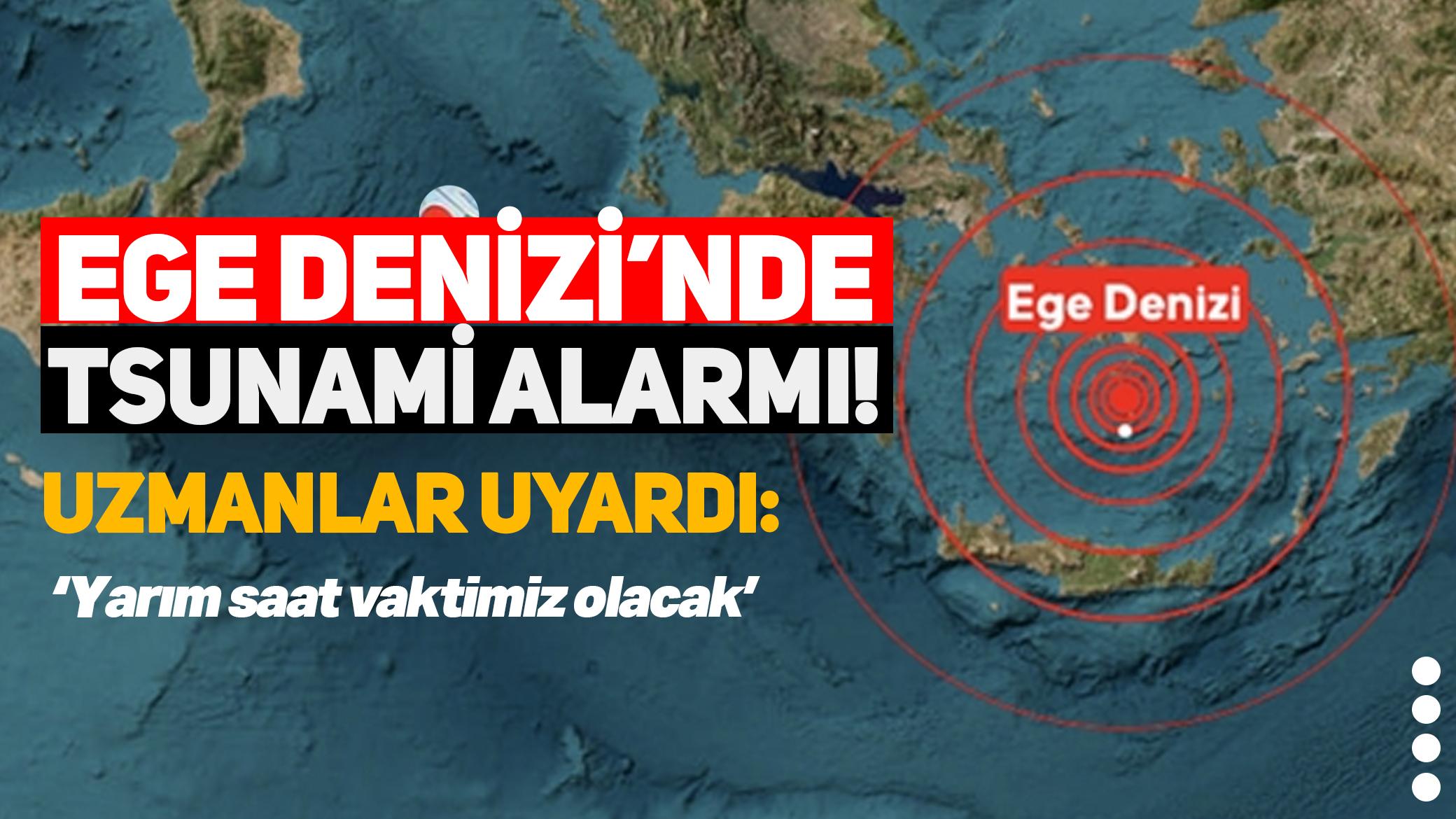 Ege'de tsunami alarmı: Yarım saat vaktimiz olacak