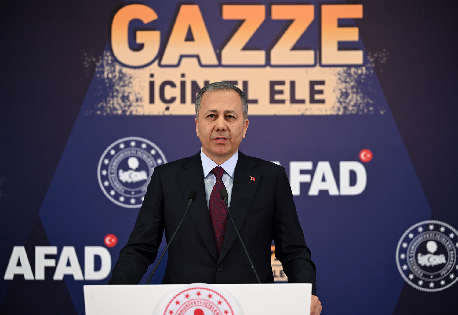 Yerlikaya: "Gazze İçin El Ele" kampanyasıyla yüreklere umut olacağız