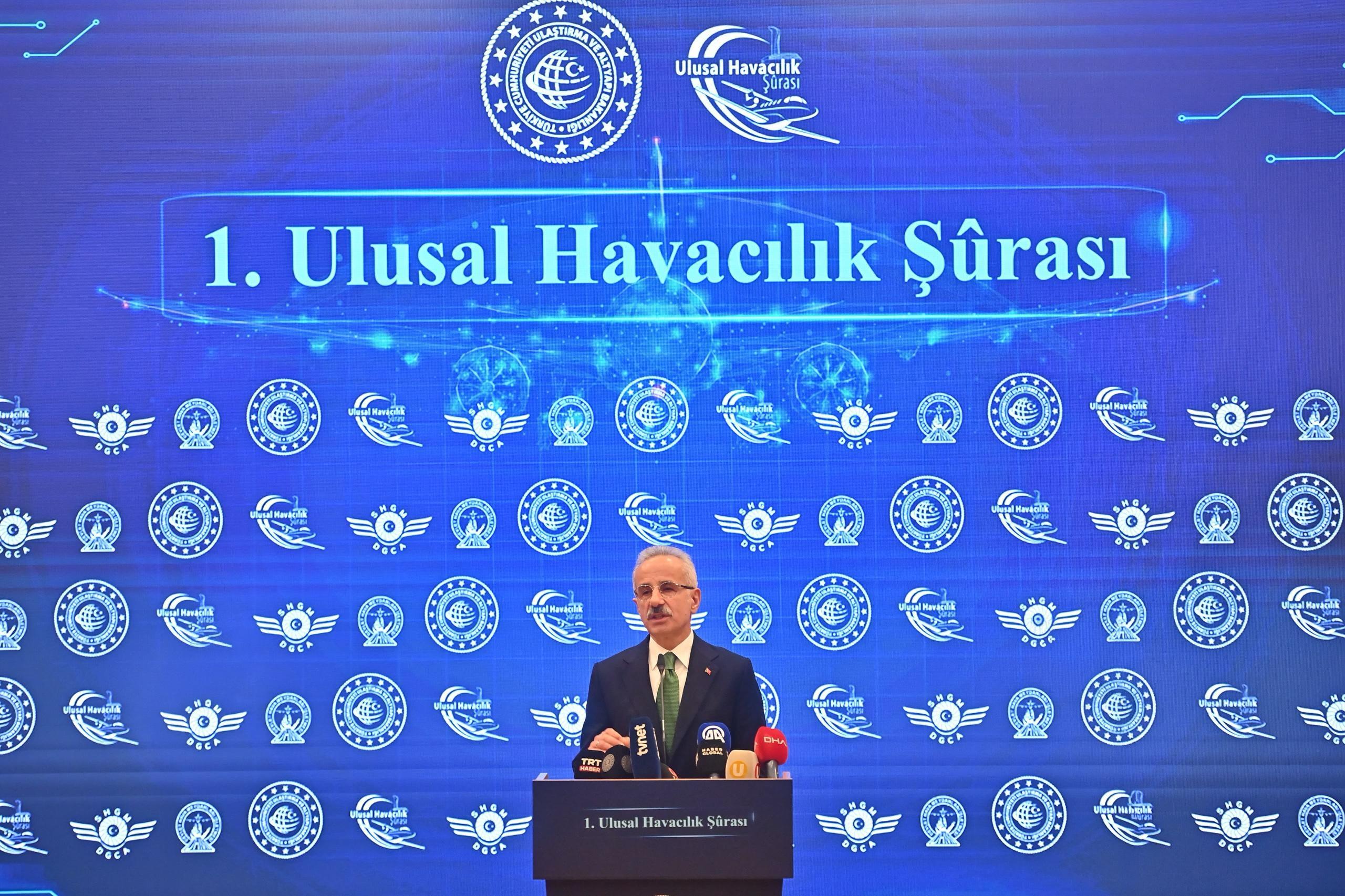Ulaştırma Bakanı Uraloğlu: 1. Ulusal havacılık şûrası'nda 10 yıllık stratejik yol haritası belirlendi