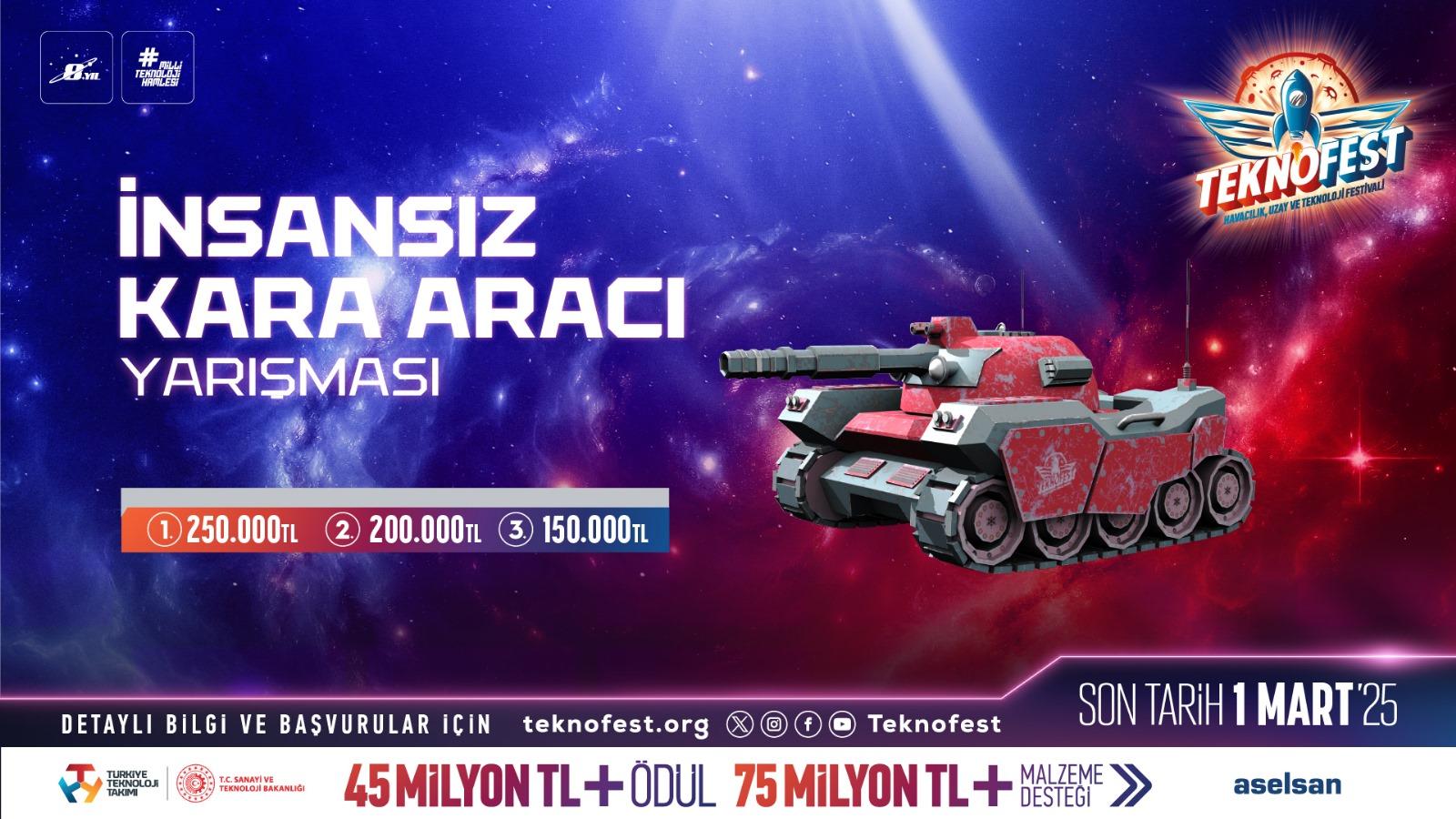 TEKNOFEST'te Yeni Bir Heyecan! İnsansız Kara Aracı Yarışması İçin Başvuru Zamanını Kaçırmayın