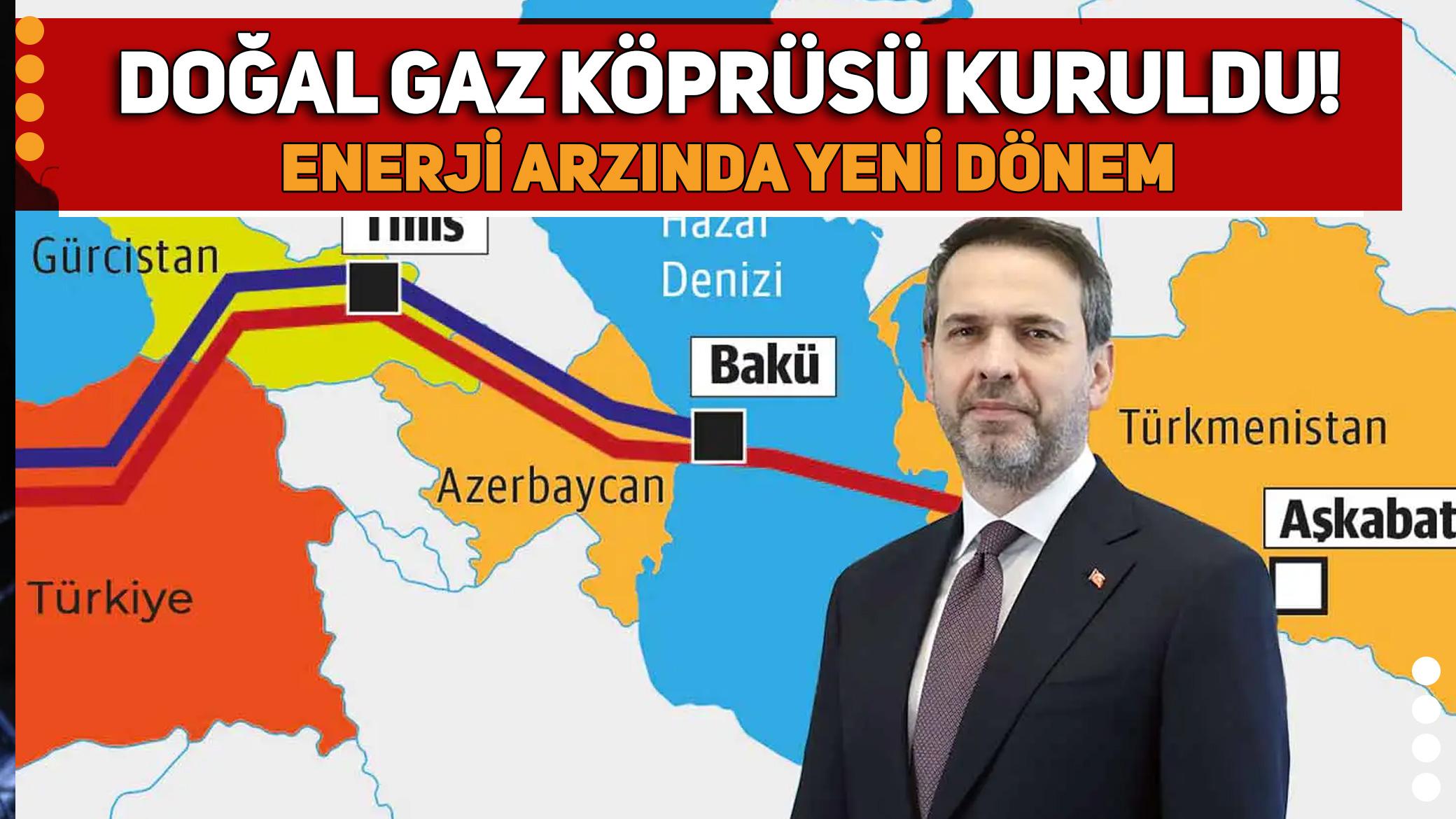 Türkiye ve Türkmenistan arasında doğal gaz köprüsü kuruldu! 1,5 milyon haneye enerji sağlayacak