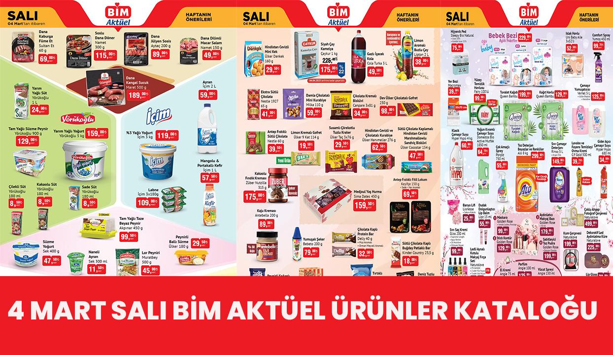 BİM marketlerde bu Salı ne var? 4 Mart 2025 BİM aktüel ürünler kataloğu