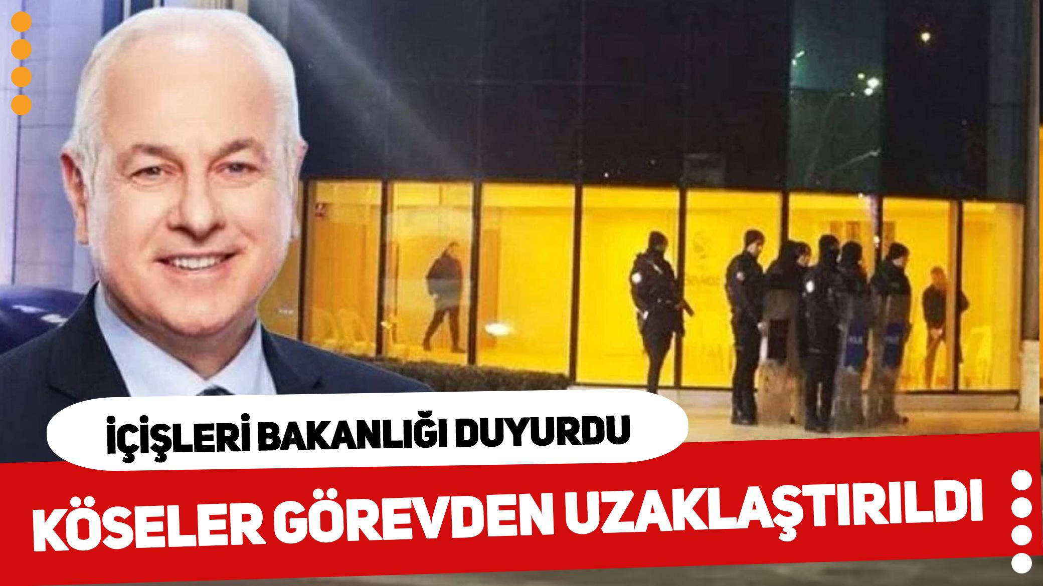 Beykoz Belediye Başkanı Alaattin Köseler görevden uzaklaştırıldı