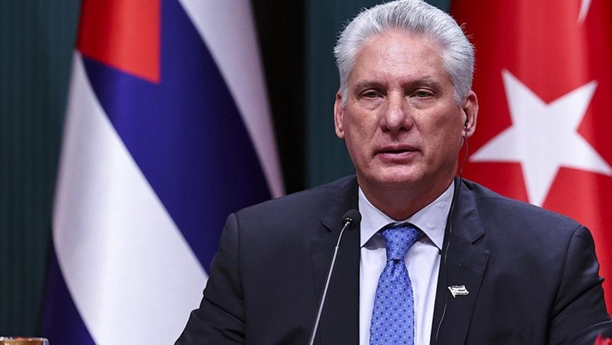Küba Devlet Başkanı Canel: İsrail, ABD'nin desteğiyle Filistinlileri yok etmeye çalışıyor