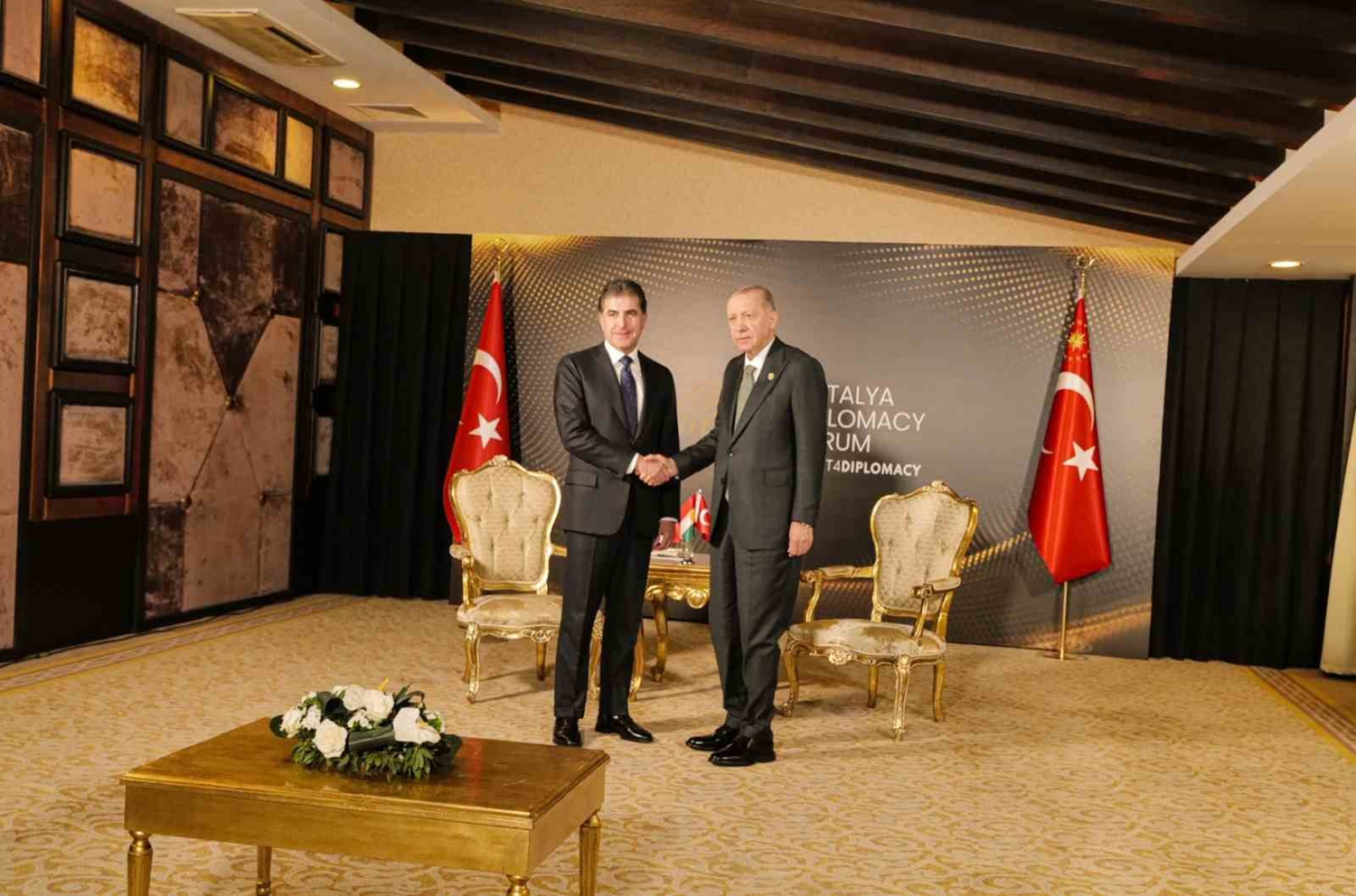 Cumhurbaşkanı Erdoğan ile görüşen Barzani'den açıklama: Son derece verimli geçti