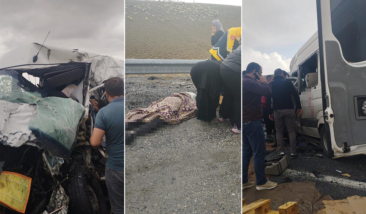 Van'da minibüs ile kamyonet birbirine girdi: Ölü sayısı artıyor
