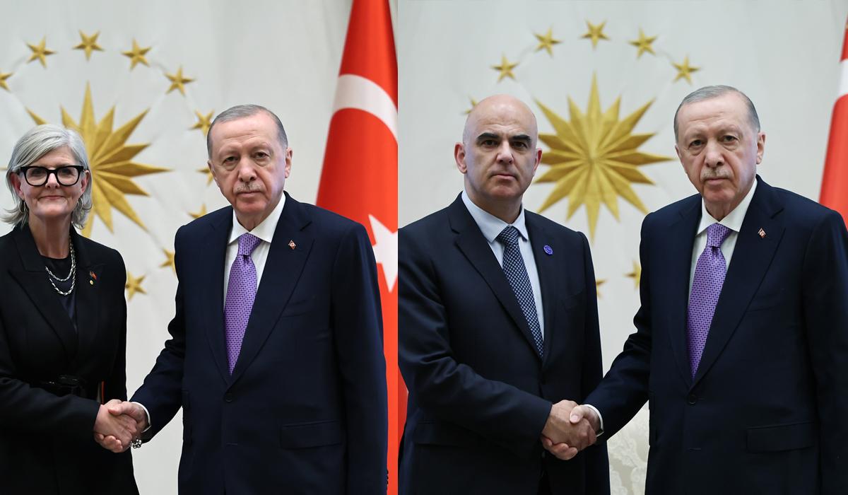 Cumhurbaşkanı Erdoğan'dan Külliye'de kritik kabul: Filistin'e dikkat çekildi