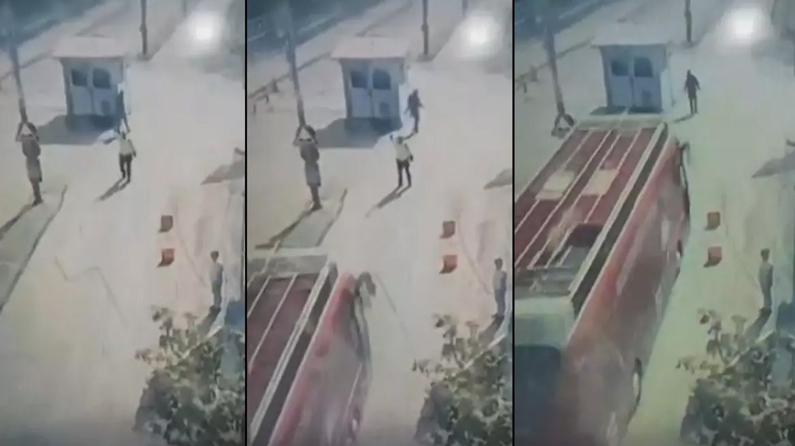 CHP'nin şoförünün polisin üzerine otobüs sürdüğü anlar kamera