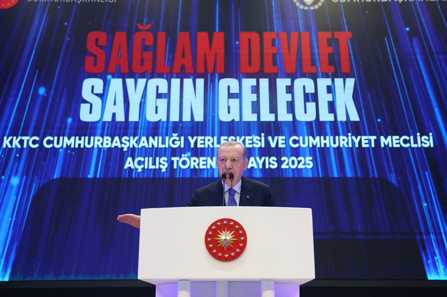 Cumhurbaşkanı Erdoğan'dan 'Kıbrıs davası'na vurgu: Kirli oyuna müsaade etmeyeceğiz