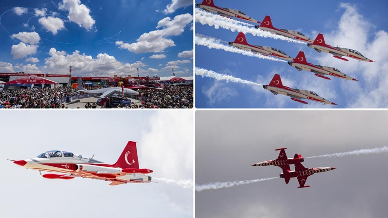 Türk Yıldızları Kıbrıs semalarına ay yıldız çizdi