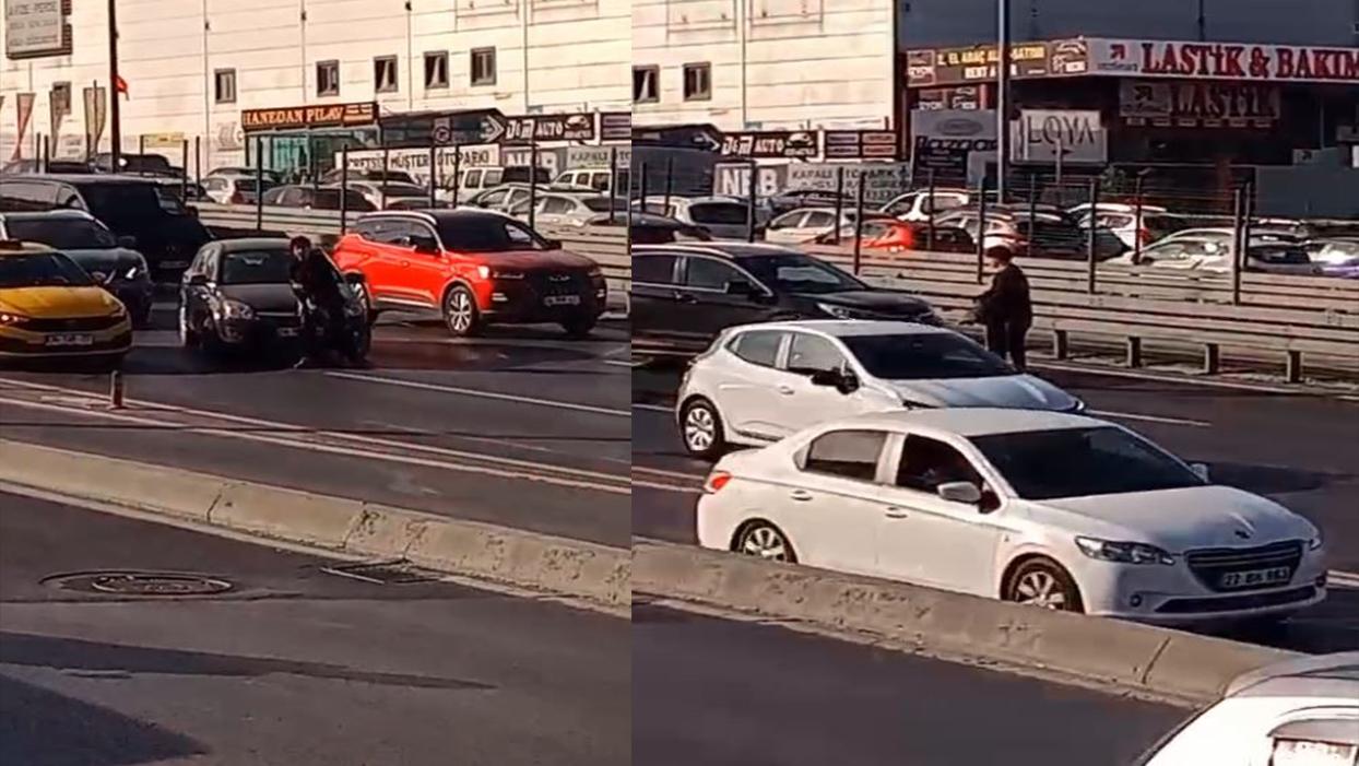 Avcılar'da alkollü genç trafiği birbirine kattı